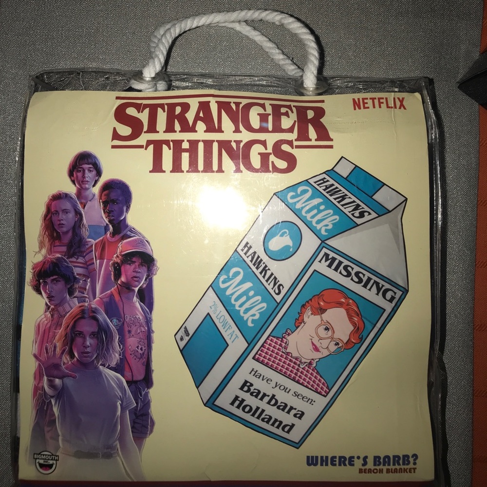 Stranger Things “Where’s Barb?” Beach Blanket